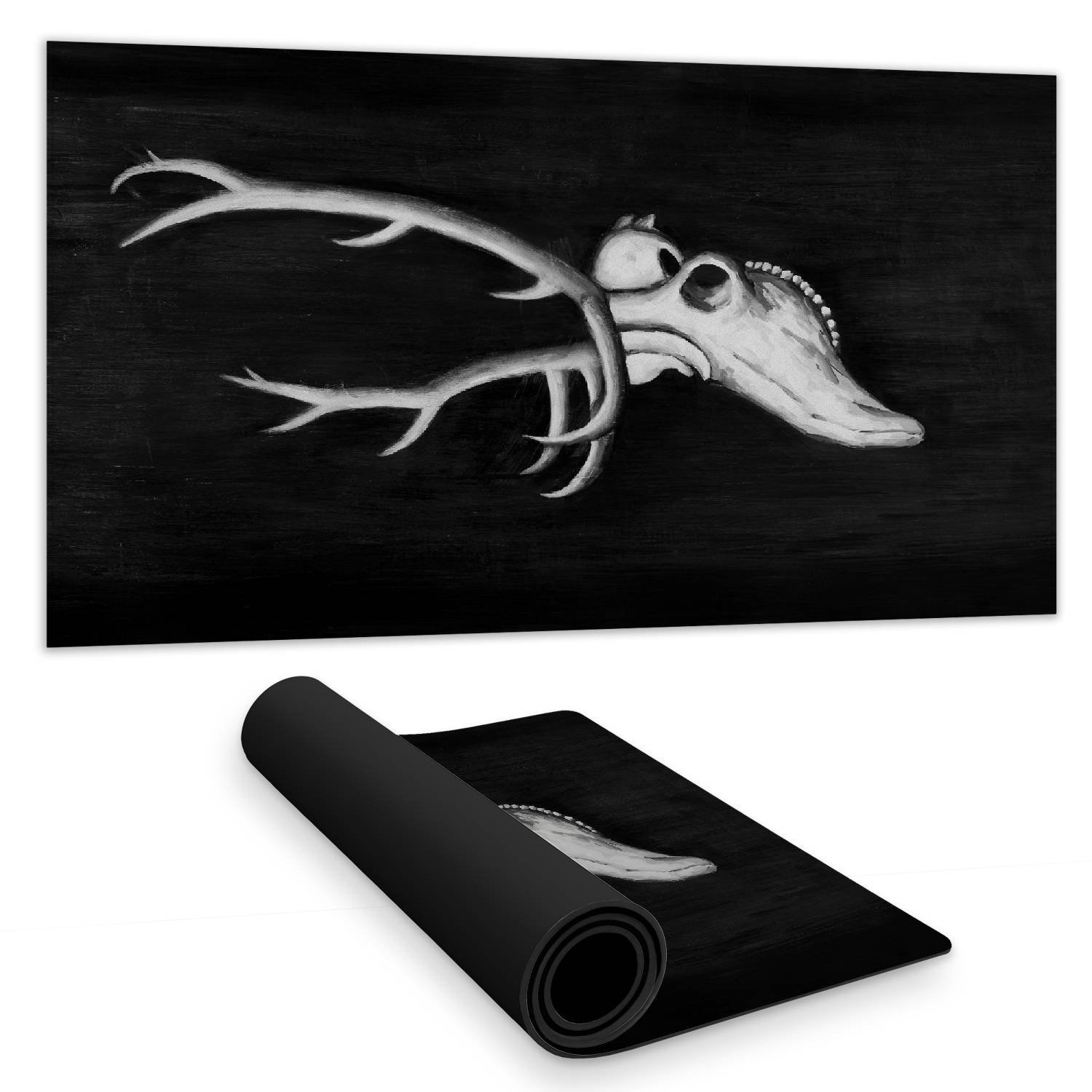 Begin Edition International Inc. Deer skull in the dark 15.75"x31.50